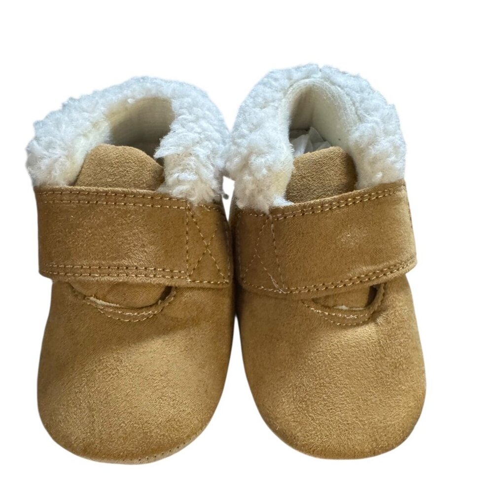 Carters Boys Size 6-12M Tan Faux‎ Suede Booties NWT